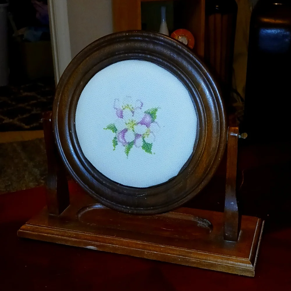 Elegant Brown Wooden Vanity Mirror